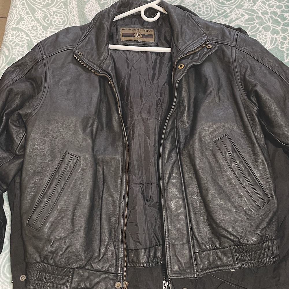 Vintage Members only leather jacket